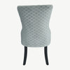 Set of 2 Danby Dining Chairs Grey Velvet