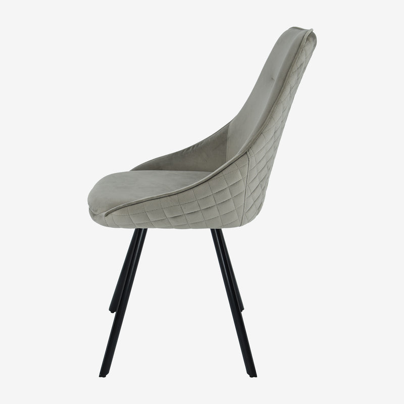 Ollie Swivel Chair - Mink/Beige Set of 2