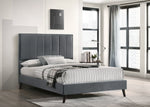Elsa Upholstered Bed Frame Dark Grey Velvet