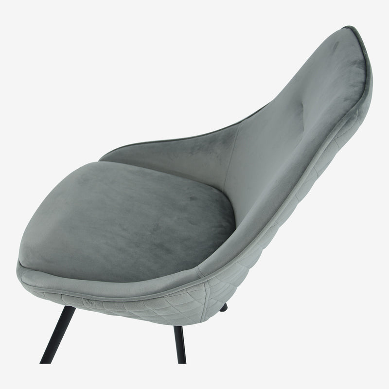 Ollie Swivel Chair - Grey Set of 2