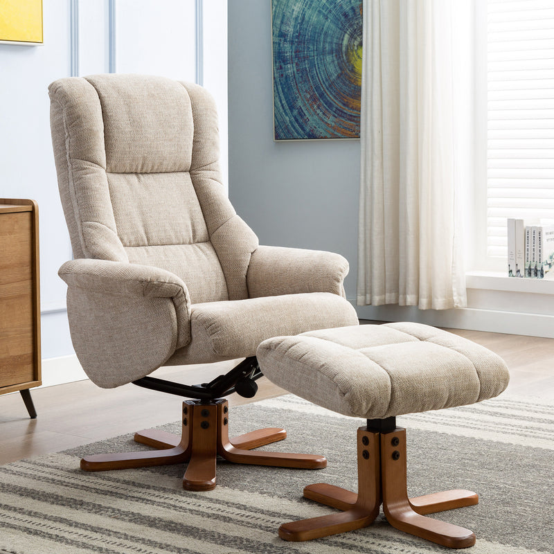 Florence Swivel Recliner Sand Lille