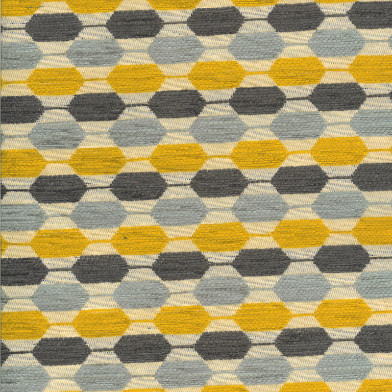 Galway Rubik Silver/Gold Upholstery Fabric