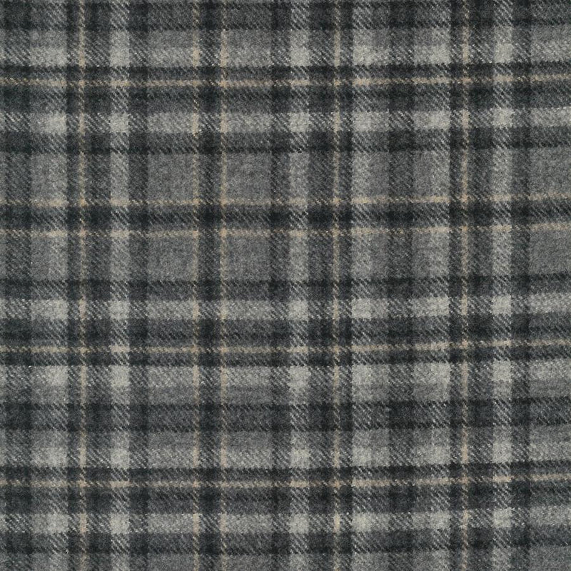 Kintyre Harrogate Grey Black Upholstery Fabric