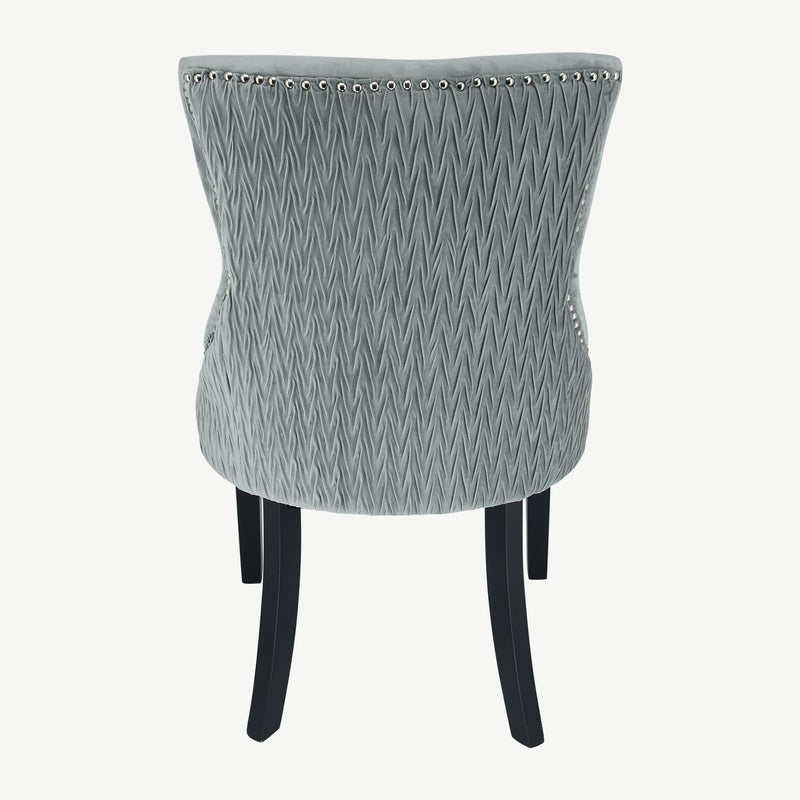 Set of 2 Nigella Dining Chairs Grey