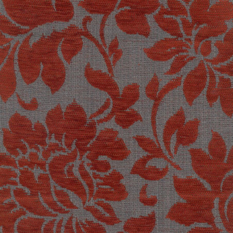 Sapphire Floral Brick Upholstery Fabric