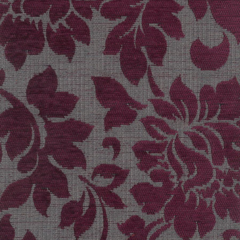 Sapphire Floral Mulberry Upholstery Fabric