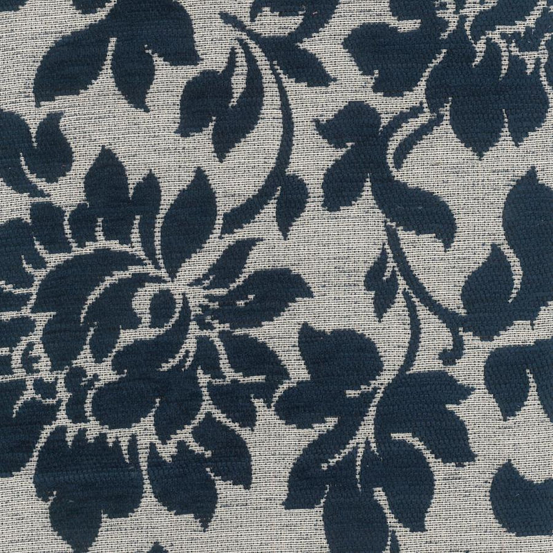 Sapphire Floral Navy Upholstery Fabric