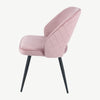Set of 2 Sutton Dining Chairs Pink Velvet
