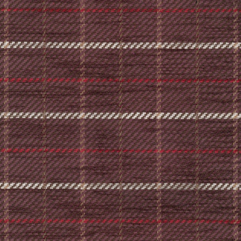 Toledo Check Mulberry Upholstery Fabric