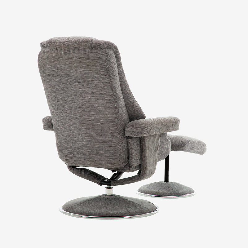 Venice Swivel Recliner Charcoal Lille